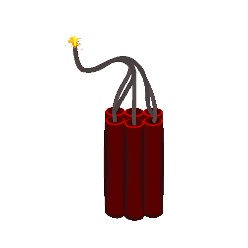 dynamiitti poksahtaa